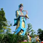 guanyin bodhisattva statue wat chong lom samutsakorn thailand